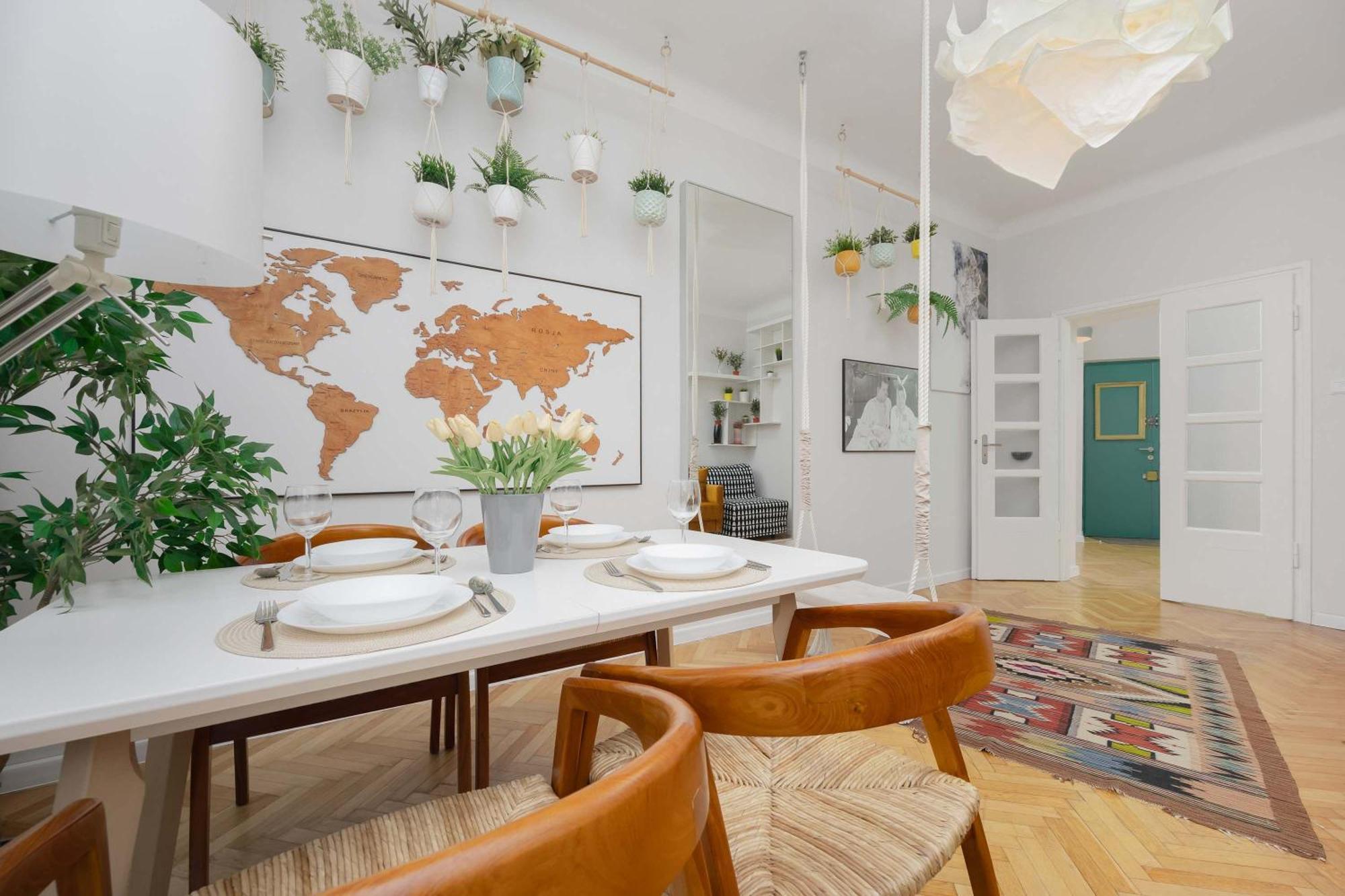 Piekny Jasny Z Sypialnia I Biurkiem By Renters Apartament Warszawa